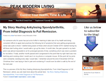 Tablet Screenshot of peakmodernliving.com